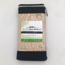 New ECOSHEEX by Sheex Pillowcase 100% Viscose Bamboo Size King Pair Of 2 Honey