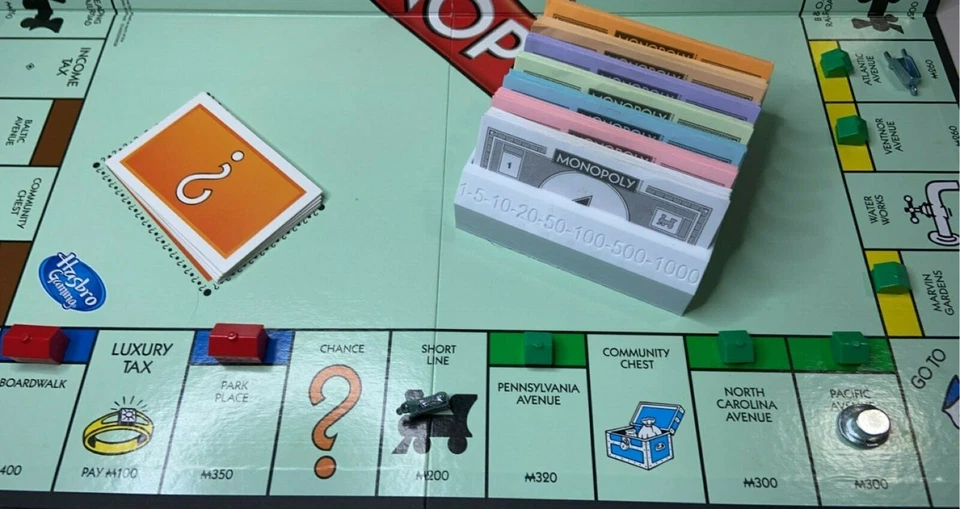 Organizador de dinero Monopoly, almacenamiento, asistente bancario. Foto 2 de 4