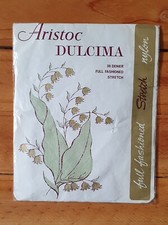 Vintage Aristoc Dulcima 30 Den Fully Fashioned Stretch Nylon Stockings - Size 10