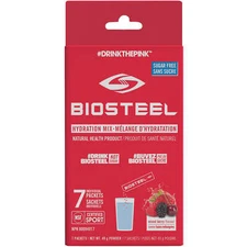 Biosteel Hydration Mix Mixed Berry Flavor Natural Health Energy 7 Packets NEW