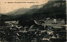 Old postcard Dauphiné - St-LAURENT-du-PONT - General view (433920)