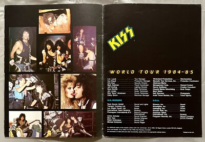 KISS ANIMALIZE World Tour 84/85 Tour Book Program Eric Carr Mark