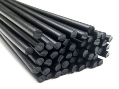 Kunststoffschweißdraht PP 3mm Rund Schwarz 25 Stäbe
