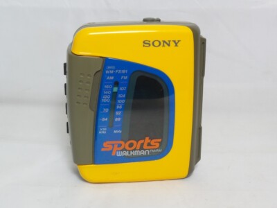 [メンテ済可動品]ソニースポーツカセットウォークマン　WM-FS191 Sony Sports Walkman WM-FS191 AM/FM Teal Portable Cassette Player