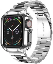 Metal Stainless Steel Strap+TPU Case For Apple Watch Series 10 9 8 7 6 5 4 3 2 1