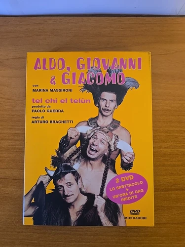 TEL CHI EL TELUN DVD ITA ALDO GIOVANNI E GIACOMO 2 DISCHI LIBRO- Nuovo Mai Usato
