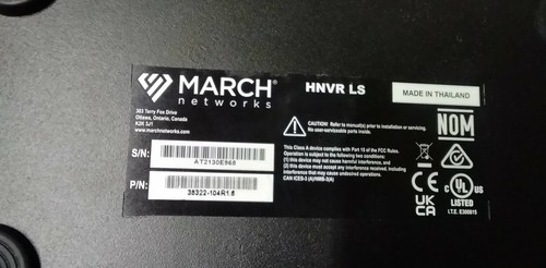 March Network HNVR 8704S G2 disco rigido 2,5" 2x1 TB LX - Foto 7 di 11