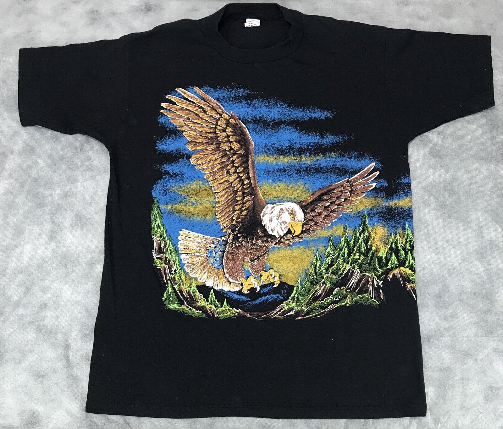 vintage 90s EAGLE SUNSET 2 SIDED T-Shirt LARGE wi… - image 2