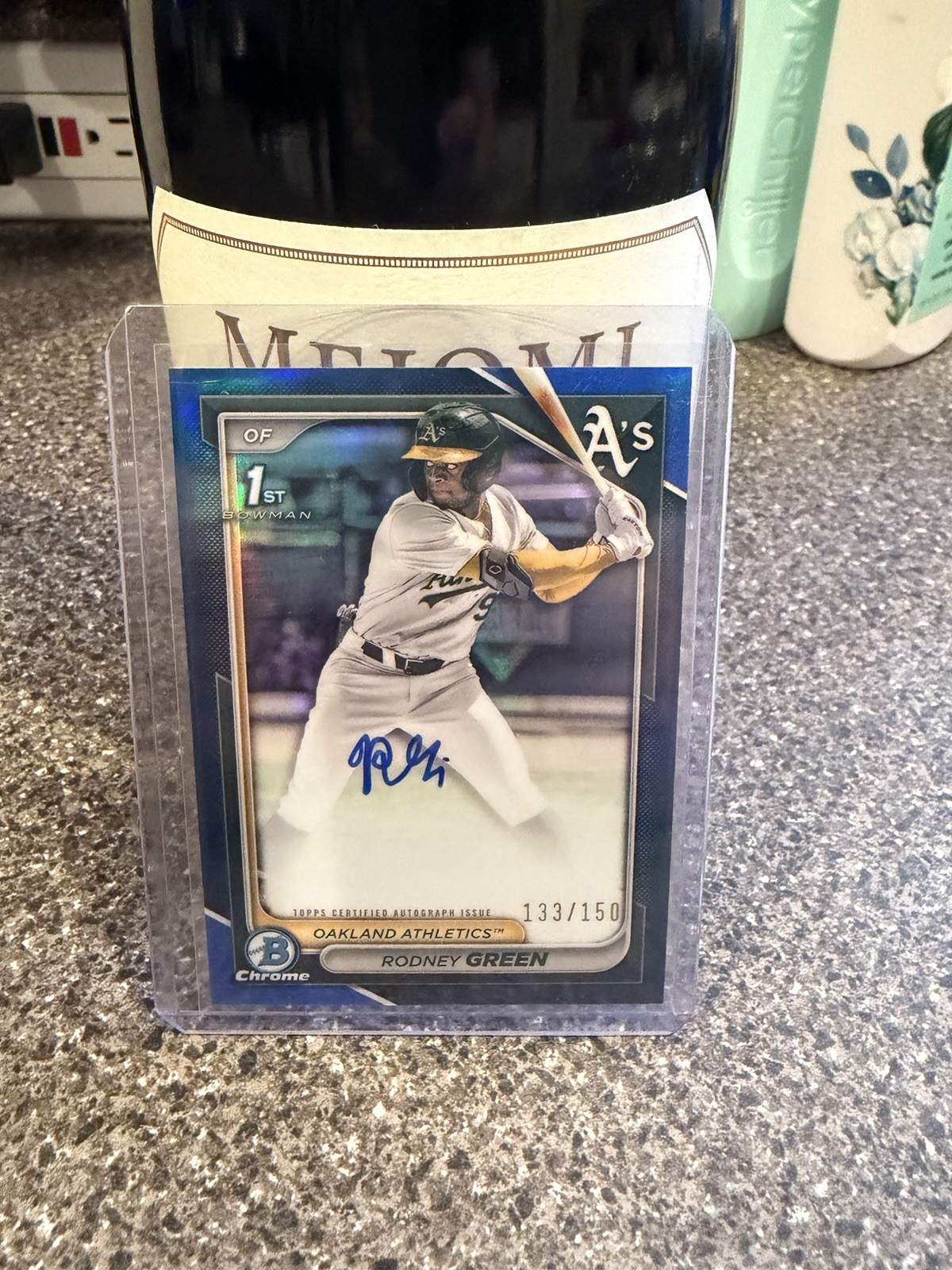 2024 Bowman Draft Rodney Green Chrome Auto Blue Refractor 1st #/150