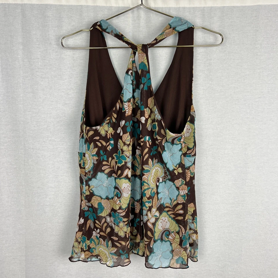 Camiseta sin mangas floral vintage de moda Bug Top para mujer XL Y2K bosque hadas caprichoso Foto 2 de 4