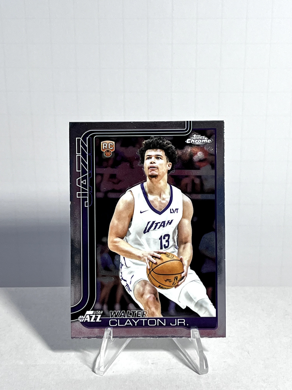 Walter Clayton Jr. 2025-26 Topps Chrome Base Rookie Card No. 268 Utah Jazz