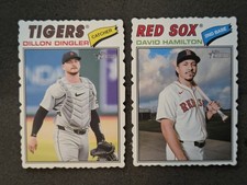Lot of 4 2026 Topps Heritage Deckle Edges:Hammilton,Dingler,J.Smith,Mountcastle