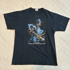 JERZEES 2008 23rd Annual Arkansas Blues and Heritage Festival Tee Medium