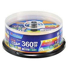 Verbatim BD-R DL 50GB 20 Pack Blu-ray Disc 1-6x White Printable Japan New