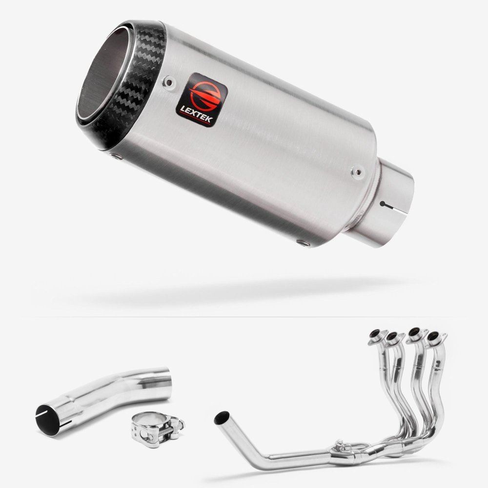 Lextek CP1 Carbon Tip Exhaust System 150mm for Suzuki GSXR 600/750 (11>)