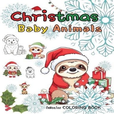 Coloring Book Christmas Baby Animals Edward Onwoojoo Lee Paperbac