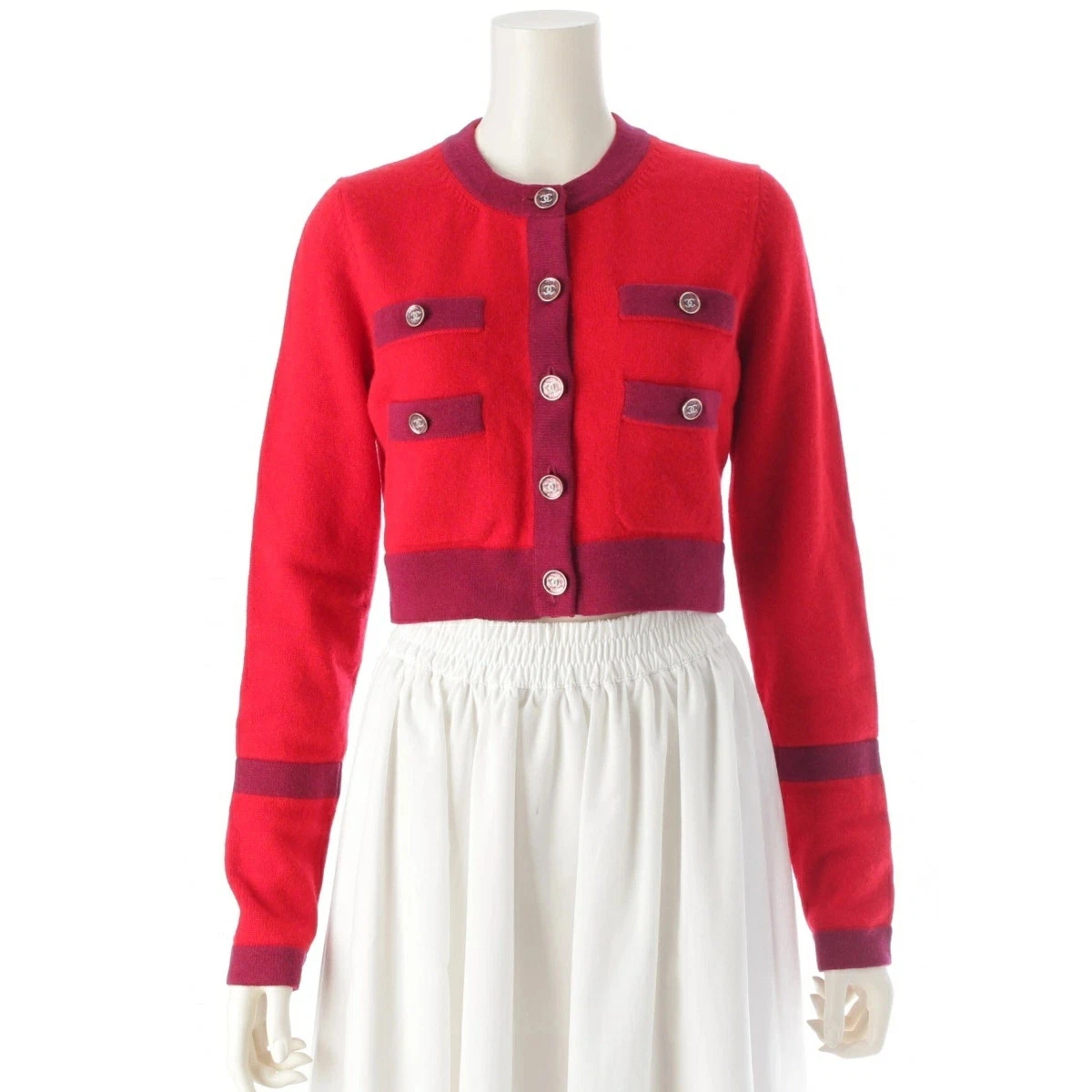 CHANEL Red Cardigan Sweaters for Women for sale - eBay