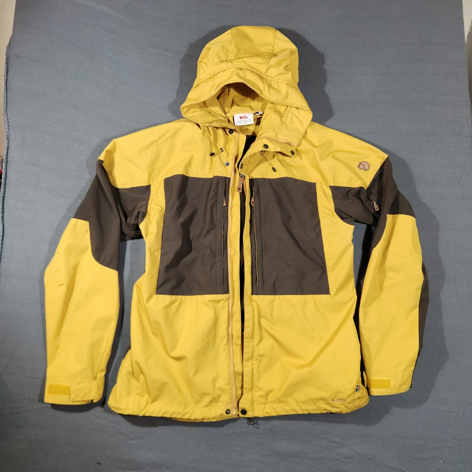 Fjallraven Mens Keb Jacket Size XXL Brown Yellow 