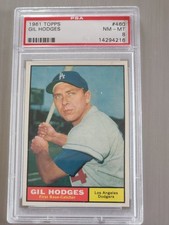 1961 Topps Gil Hodges Psa 8