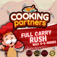 ✅️READY !! COOKING Partners Event FULL CARRY ⚡️RUSH⚡️Max 0-6 Hours
