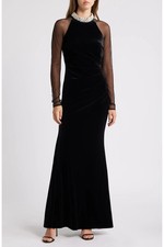 Eliza J Velvet Gown Size 4 MSRP $248
