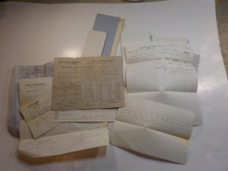 23 Antique Documents 1800s State Of Wisconsin Milwaukee Government Lot Abert