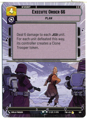 Execute Order 66 (501) (Hyperspace) - Near Mint Star Wars: Unlimited