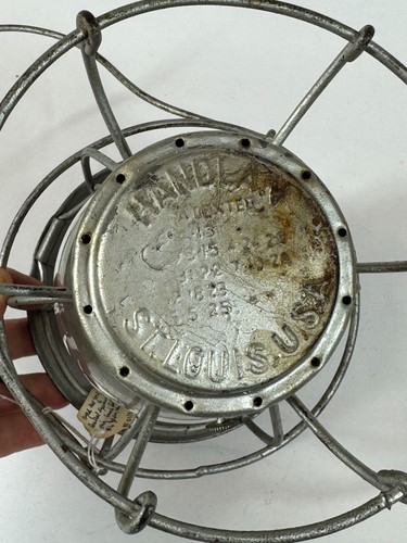 Antica lanterna Handlan NYCS New York Central System #6 Clear Globe Railroad RR - Foto 10 di 14
