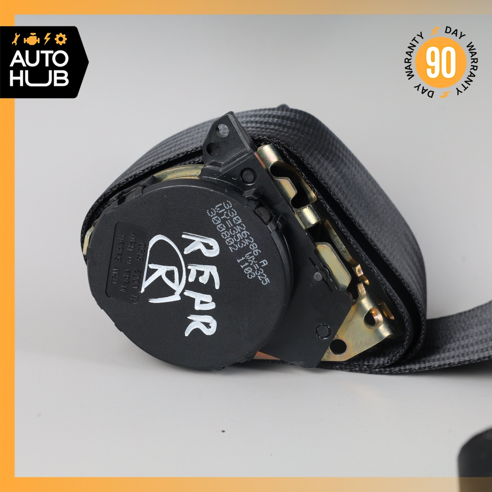 02-07 Maserati M138 4200 Coupe GT Rear Right Passenger Side Seat Belt Black OEM