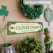 2D Vintage Farmhouse Metal Sign Wall Hanging Decor for Kitchen St. Patrick'S Day