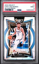 2024 PANINI SELECT SILVER PRIZM #1 CHET HOLMGREN PSA 9