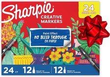 Sharpie Creative Markers, Combo Pack, Water-Based Acrylic, Bullet Brush Tips,