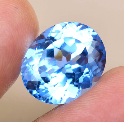 Natural Namibia Jeremejevite 14.20 Ct Oval AGL Certified Flawless Loose Gemstone