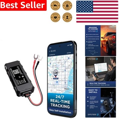 Hidden GPS Device Undetectable 4G LTE Vehicle Anti-Theft Security Live Tracking