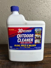 30 Seconds Outdoor Cleaner Algae Mold & Mildew Stain Remover 2 Quart