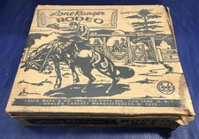 Lone Ranger Rodeo Marx Toy Play Set In Box Vintage cowboy