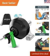 50FT Auto Feed Drain Snake - Effortless Clog Remover for DIY Enthusiasts