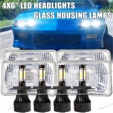 For Chevrolet Camaro Iroc-z Z28 1982-1992 4pcs 4x6 Led Headlights Hilo Beam H4