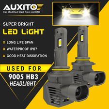 AUXITO Super Bright 9005 HB3 LED Headlight Kit Bulb High Low Beam White M5S EOA