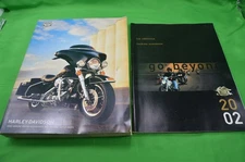 2 Harley Davidson Books,2002 Touring Handbook Maps,2002 Parts & Accessories