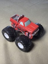 MINT Micro Machines Tuff Trax Monster Truck Night Life II Red Chevy Pickup 1990