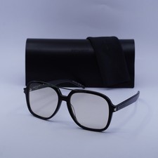 SAINT LAURENT SL545 001 Black/Light Yellow 58-16-145 Sunglasses New Authentic