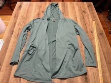 RBX Sweater, Women's Size Large, Green, Long Sleeve, Open Cardigan