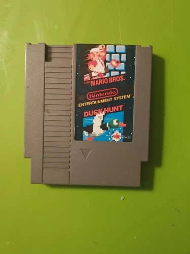 Vintage Nintendo NES Super Mario Bros & Duck Hunt Game Cartridge