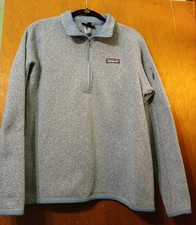 Patagonia Better Sweater Women's Large 1/4 Zip Pullover Fleece Blue Jacket
