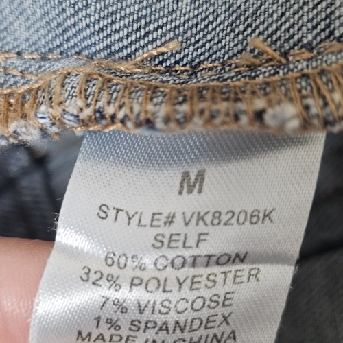 Y2K Micro Denim Jean Mini Skirt Pleated Size Medium Low Rise - Picture 13 of 14