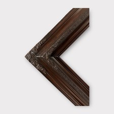 20 x 30 In stock- Traditional compo ornate wood frame, dark walnut, wood picture