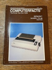 Howard W Sams Computerfacts Epson FX-80 Printer Service Manual CP7