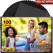 100 Pack Magnetic Picture Frames Set Suitable 4x6 Photos Home Office School New