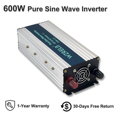 Power Converter 600W Pure Sine Wave Inverter 36V to 230V Spannungswandler Car RV